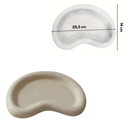 Silikonowa forma do organicznej tacki Jesmonite 20,5 x 14 cm